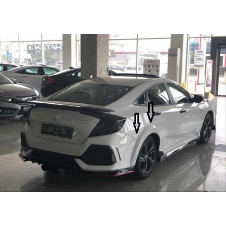 HONDA CIVIC FC5 2016-2020 IÇIN UYUMLU SEDAN CAMURLUK KABARTMA (DODIK)