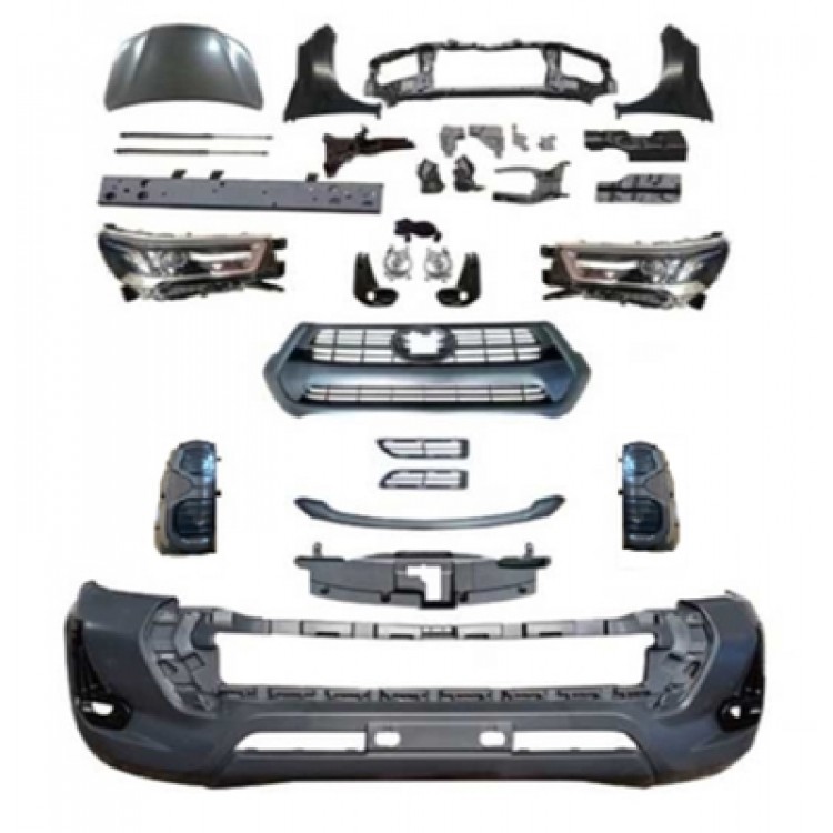 TOYOTA HILUX VIGO(2004-2015) IÇIN UYUMLU YENI KASA DÖNÜSÜM 2021 REVO BODY KIT - FULL SET